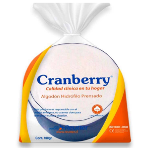 Algodon Prensado Hidrofilo 100Gr. Cranberry