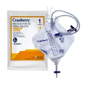 RECOLECTOR ORINA ESTERIL ADULTO 2LT 1U CRANBERRY