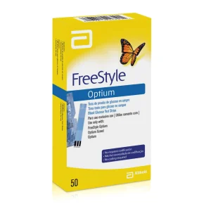 TIRAS DE PRUEBA DE GLUCOSA 50U OPTIUM FREESTYLE