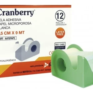 TELA ADHESIVA PAPEL BLANCA 2,5M 12 UNIDADES CRANBERRY