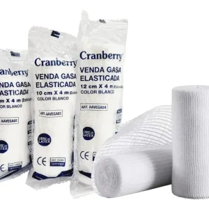 VENDA GASA ELASTICADA 8CM 20 UNIDADES CRANBERRY
