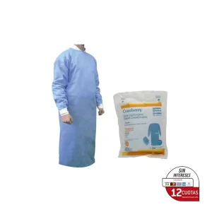 Bata Quirúrgica Estéril – Cranberry