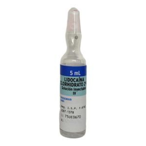 LIDOCAINA 2% 5ML 5U FRESENIUS KABI