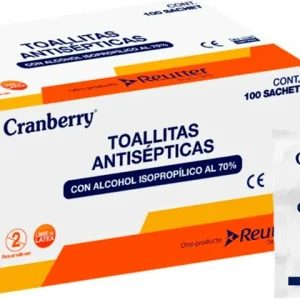 ALCOHOL PAD 100U CRAMBERRY